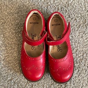 Footmates red girls shoes